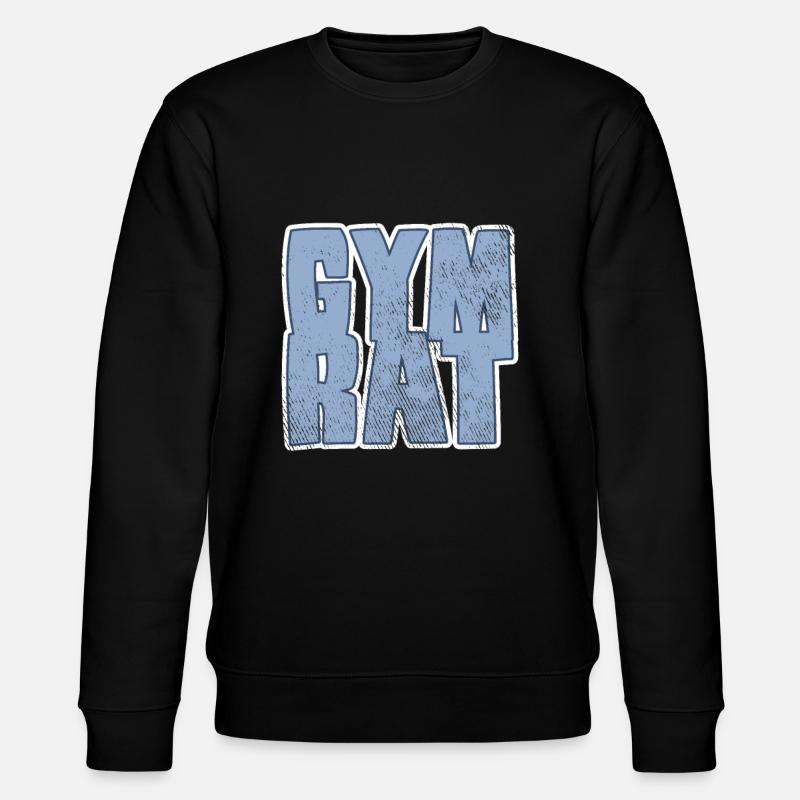 gym rat - Stanley/Stella Unisex Bio-Sweatshirt CHANGER  - Schwarz