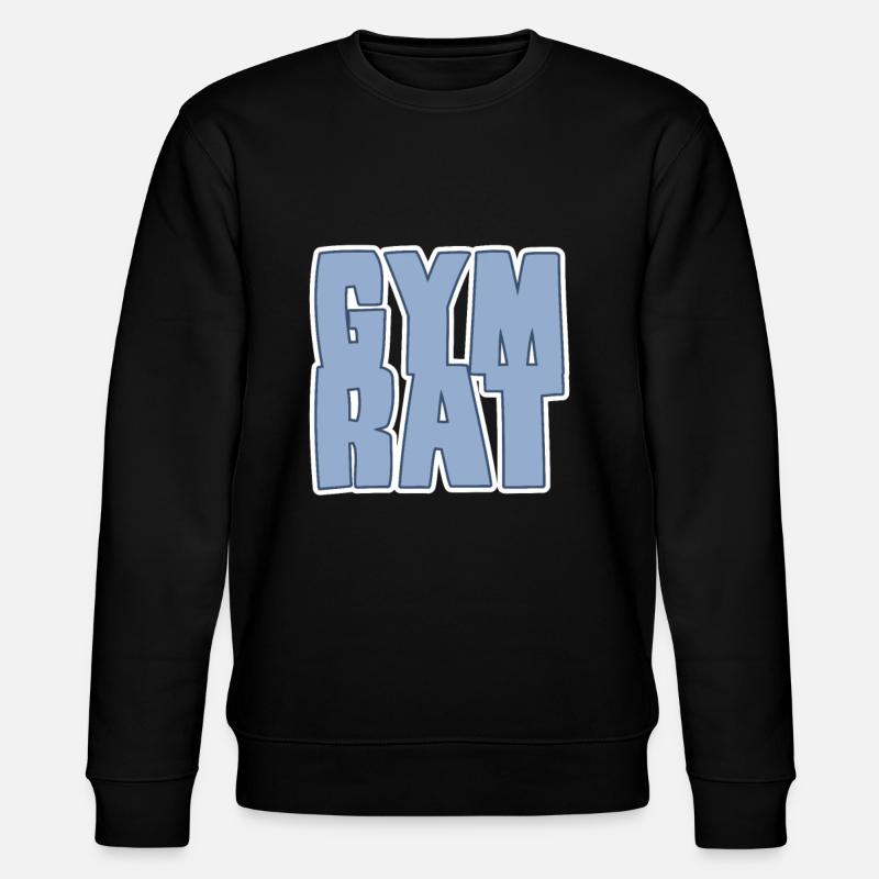 gym rat - Stanley/Stella Unisex Bio-Sweatshirt CHANGER  - Schwarz