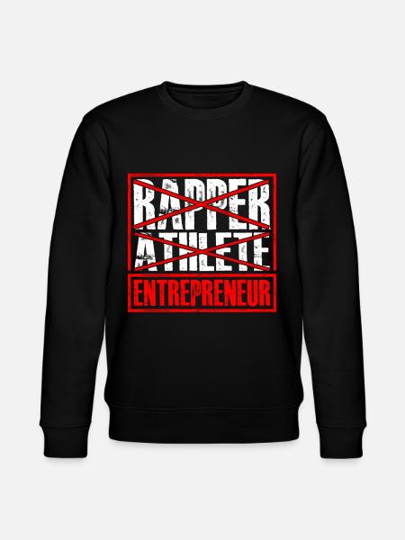 Rapper Athlete Entrepreneur 37 - Stanley/Stella CHANGER Unisex Organic Sweatshirt - black