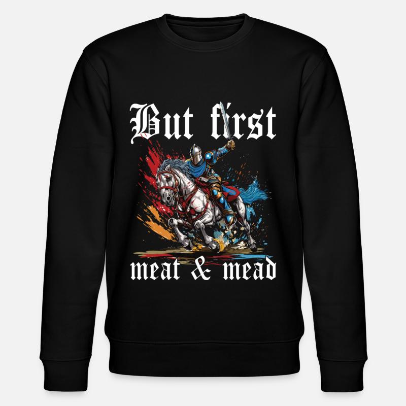 medieval reenactment costume - Stanley/Stella CHANGER Unisex Organic Sweatshirt - black