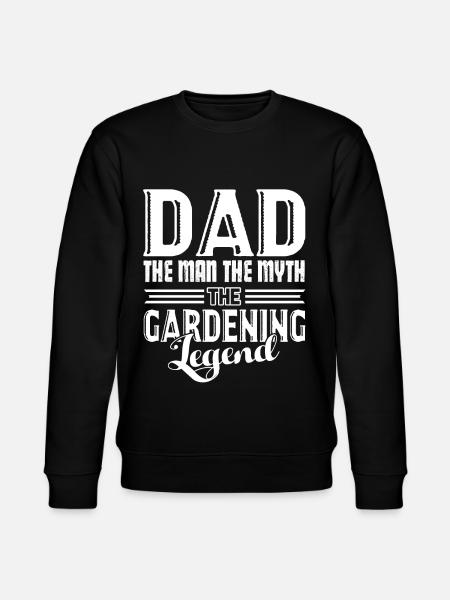 Gardening Dad And Gardening Legend - Stanley/Stella CHANGER Unisex Organic Sweatshirt - black