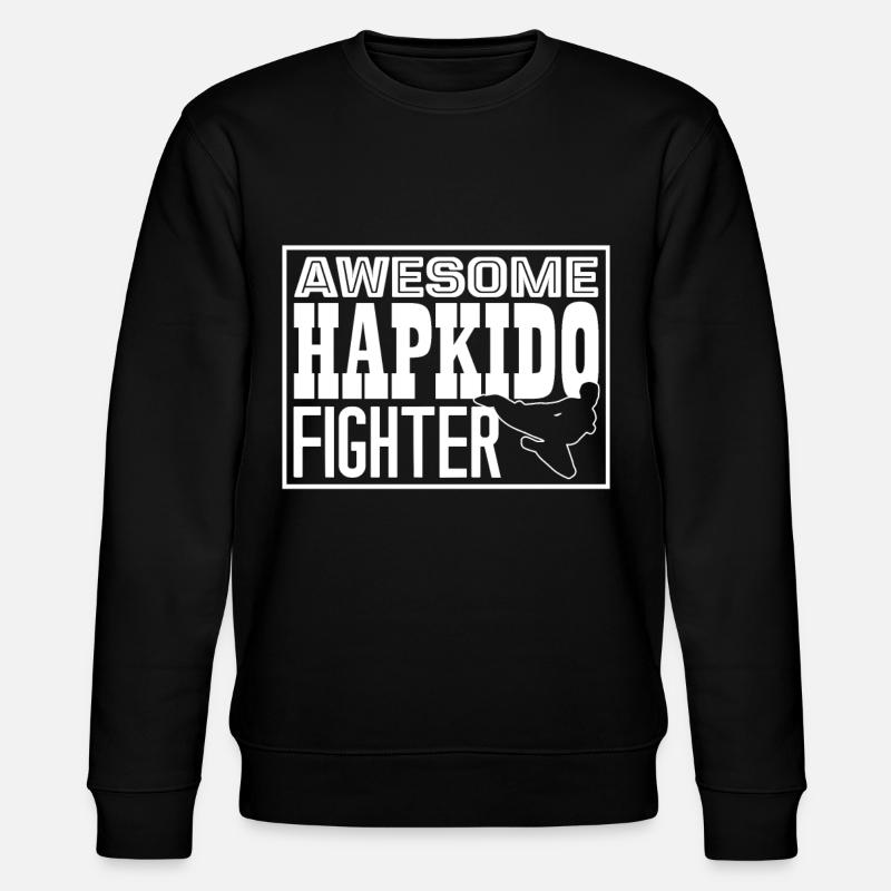 Hapkido Awesome Hapkido Fighter - Stanley/Stella CHANGER Unisex Organic Sweatshirt - black
