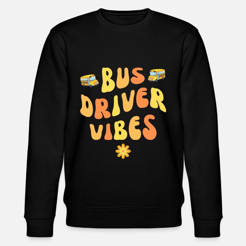 Busfahrer-Vibes - Stanley/Stella Unisex Bio-Sweatshirt CHANGER  - Schwarz