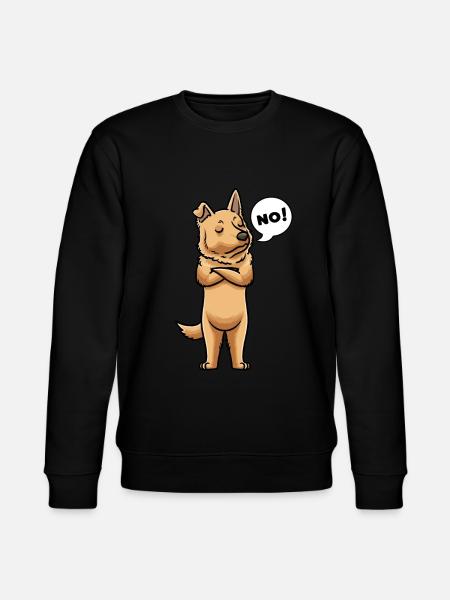 Perro Pastor Vasco Hund Baskisk Hyrdehund - Stanley/Stella økologisk unisex-sweatshirt CHANGER  - sort