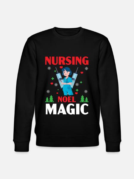 Nursing Noel Magic Medical Patients - Stanley/Stella CHANGER Unisex Organic Sweatshirt - black