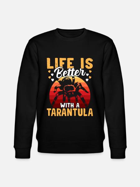 Life is better with the - Stanley/Stella CHANGER Unisex Organic Sweatshirt - black