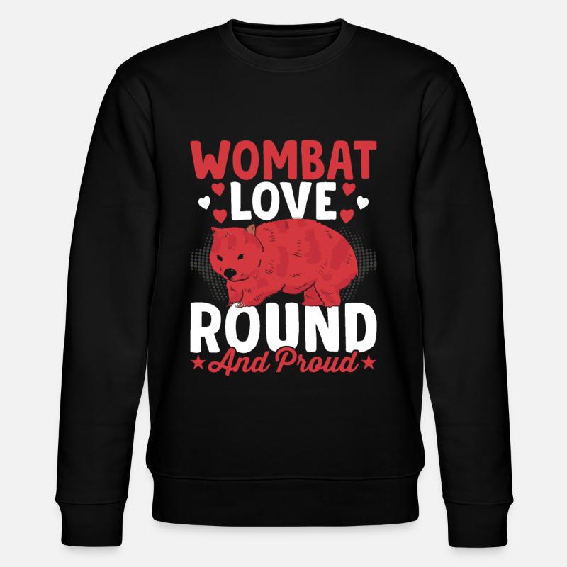 Wombat Love Australian Animals Propriétaire - Sweat bio CHANGER Stanley/Stella Unisexe - noir
