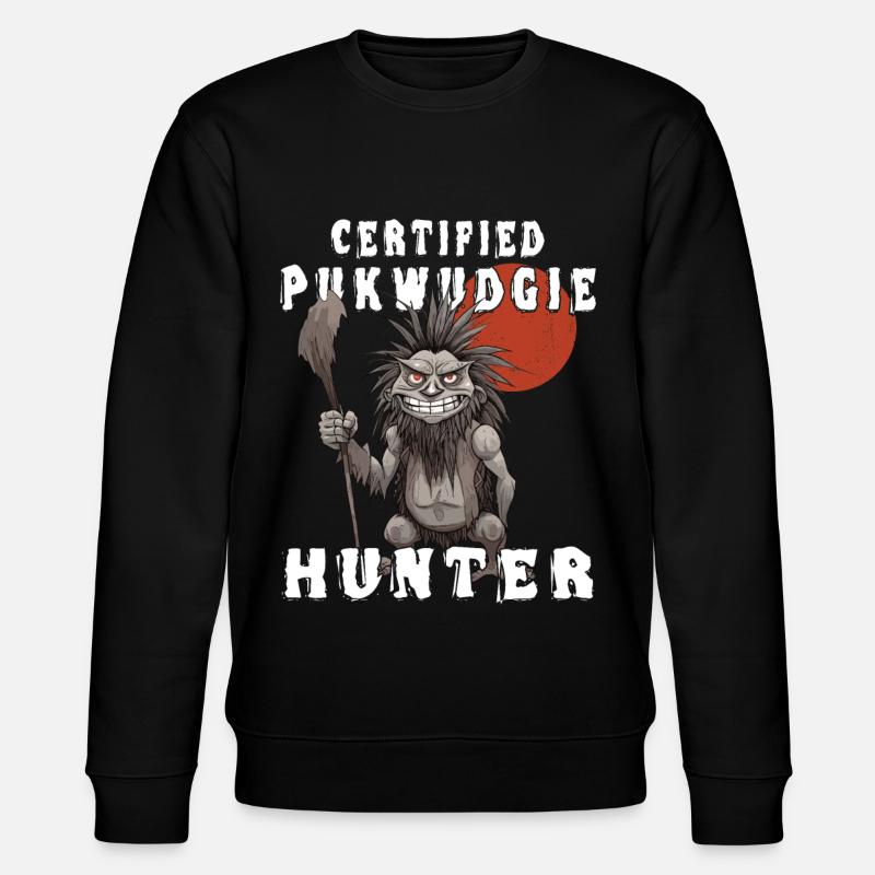 Mythical Monster - Cryptozoology - Funny - Stanley/Stella CHANGER Unisex Organic Sweatshirt - black