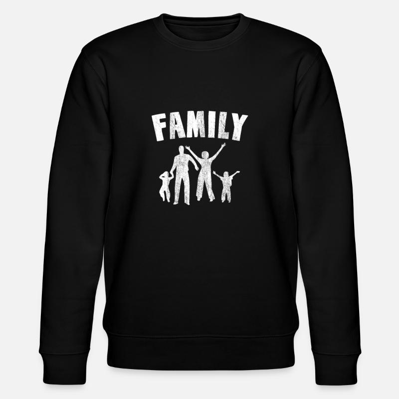 Familie - Stanley/Stella Unisex Bio-Sweatshirt CHANGER  - Schwarz