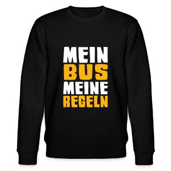 Busfahrer Spruch - Stanley/Stella Unisex Bio-Sweatshirt CHANGER  - Schwarz - Vorne - Nik (191cm) & Marisol (170cm)