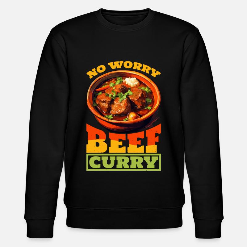 No Worry Beef Curry 4 - Stanley/Stella CHANGER Unisex Organic Sweatshirt - black