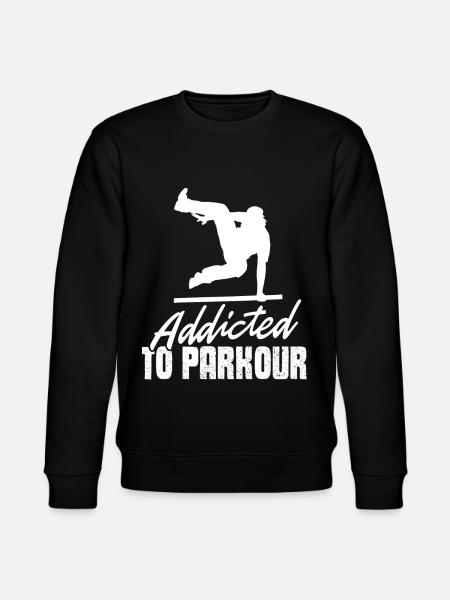 Parkour Addicted To Parkour - Stanley/Stella CHANGER Unisex Organic Sweatshirt - black