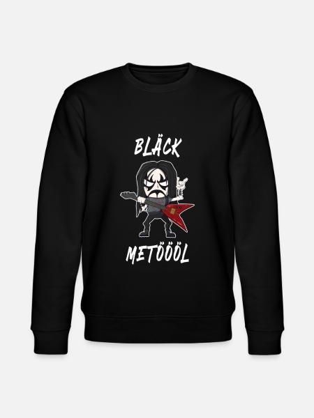 Black Metal Fan Guitarist Funny Festival - Stanley/Stella økologisk unisex-sweatshirt CHANGER  - sort