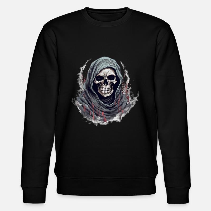 Déguisement de squelette d’Halloween - Sweat bio CHANGER Stanley/Stella Unisexe - noir