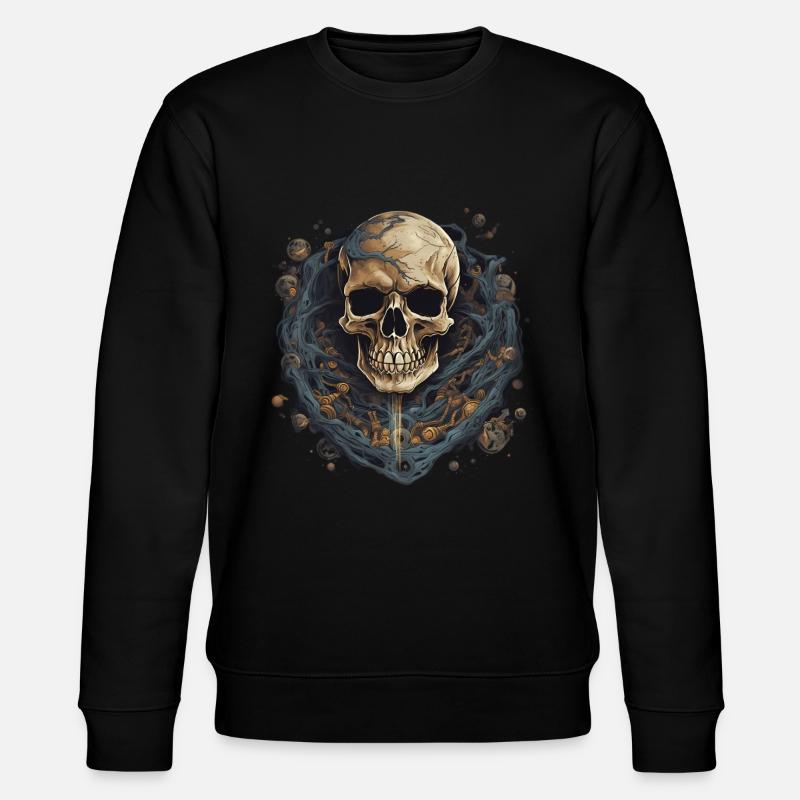 Déguisement de squelette d’Halloween - Sweat bio CHANGER Stanley/Stella Unisexe - noir