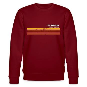Retro Los Angeles California Vintage Vacances - Sweat bio CHANGER Stanley/Stella Unisexe - bordeaux - Devant - Nik (191cm) & Marisol (170cm)