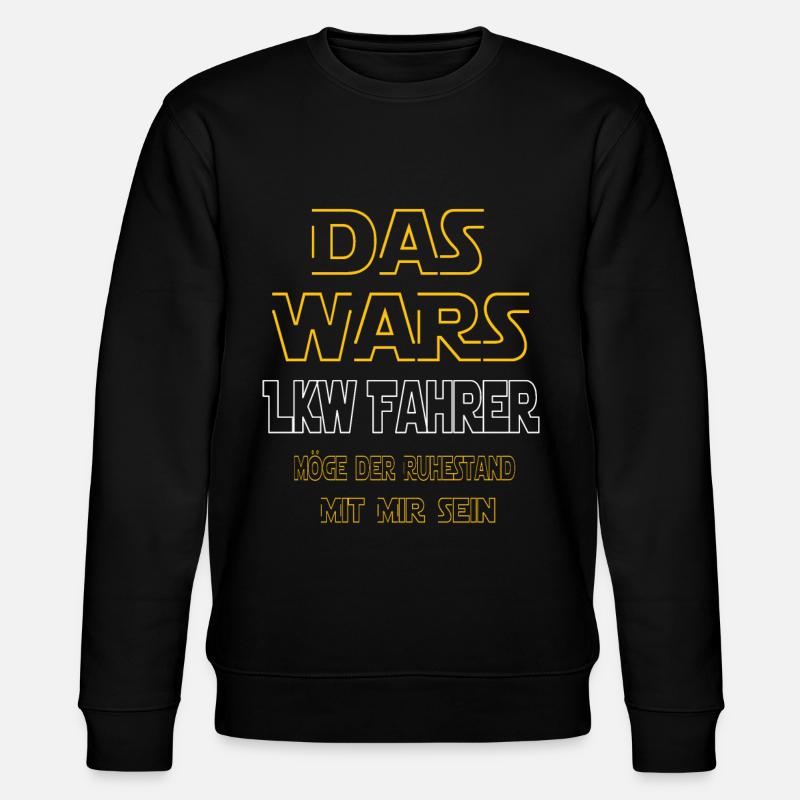 Rente Lkwfahrer Rente Geschenke - Stanley/Stella Unisex Bio-Sweatshirt CHANGER - Schwarz