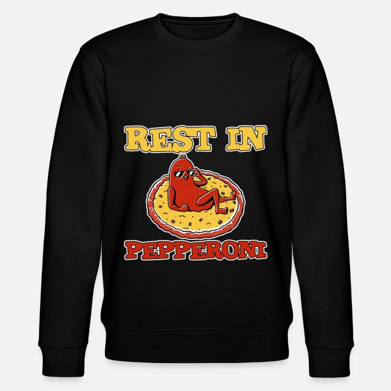 Reste dans Pepperoni 2 - Sweat bio CHANGER Stanley/Stella Unisexe - noir