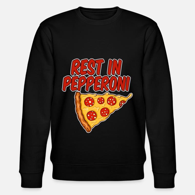 Rest In Pepperoni 4 - Stanley/Stella Unisex Bio-Sweatshirt CHANGER  - Schwarz