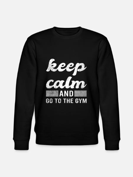 Gym Saying - Stanley/Stella CHANGER Unisex Organic Sweatshirt - black