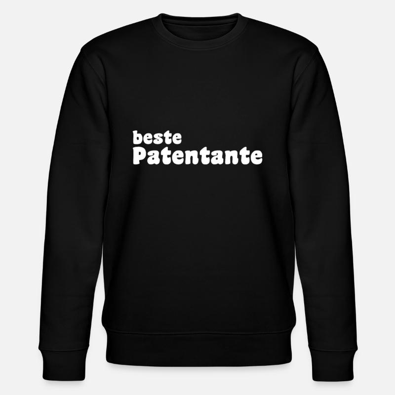 beste Patentante - Stanley/Stella Unisex Bio-Sweatshirt CHANGER  - Schwarz