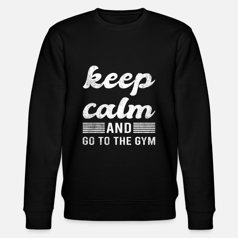 Gym Spruch - Stanley/Stella Unisex Bio-Sweatshirt CHANGER  - Schwarz