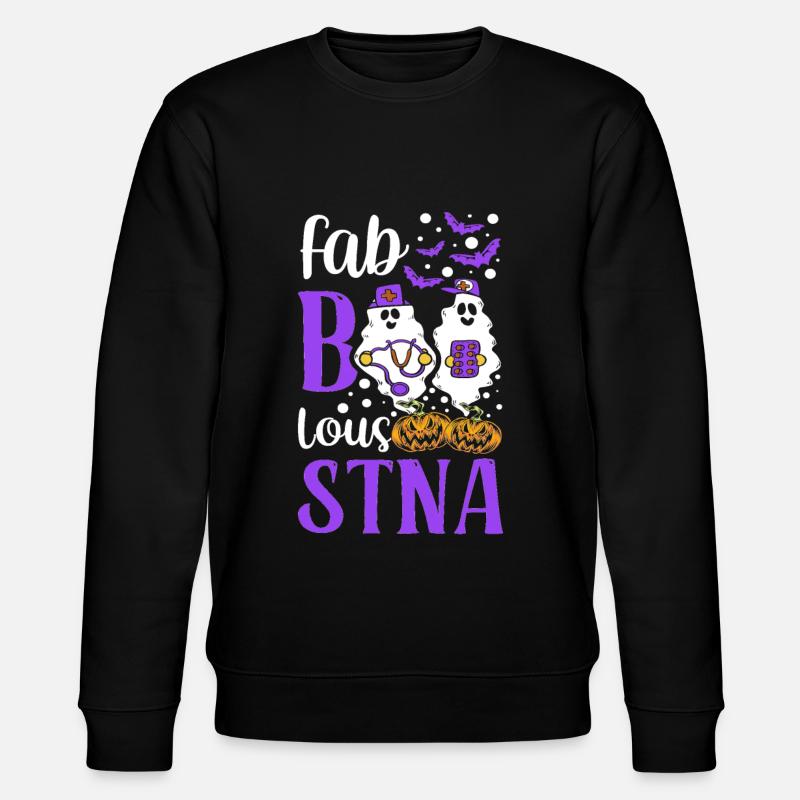 Halloween Fab-boo-Lous-STNA State Tested - Stanley/Stella CHANGER Unisex Organic Sweatshirt - black