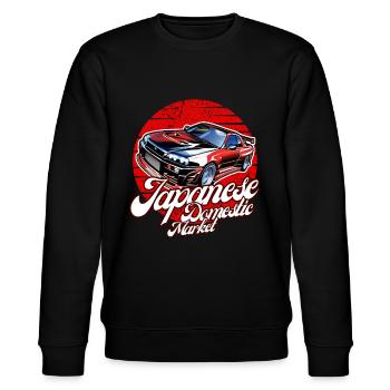 Jdm / Tuning / Turbocharger / Rims / Chiptuning - Stanley/Stella CHANGER Unisex Organic Sweatshirt - black - Front - Nik (191cm) & Marisol (170cm)