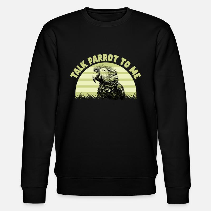Budgie Parrot Bird Parakeet Owner - Stanley/Stella CHANGER Unisex Organic Sweatshirt - black