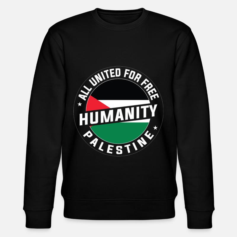 Befreit Palästina - Stanley/Stella Unisex Bio-Sweatshirt CHANGER  - Schwarz