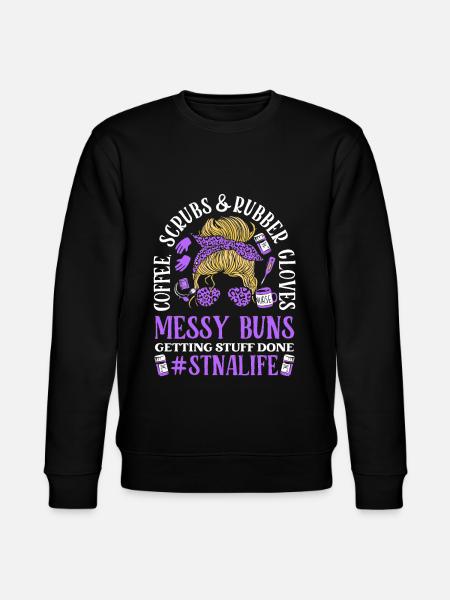 Coffee Scrubs Nurse's Assistant - Stanley/Stella CHANGER Unisex Organic Sweatshirt - black