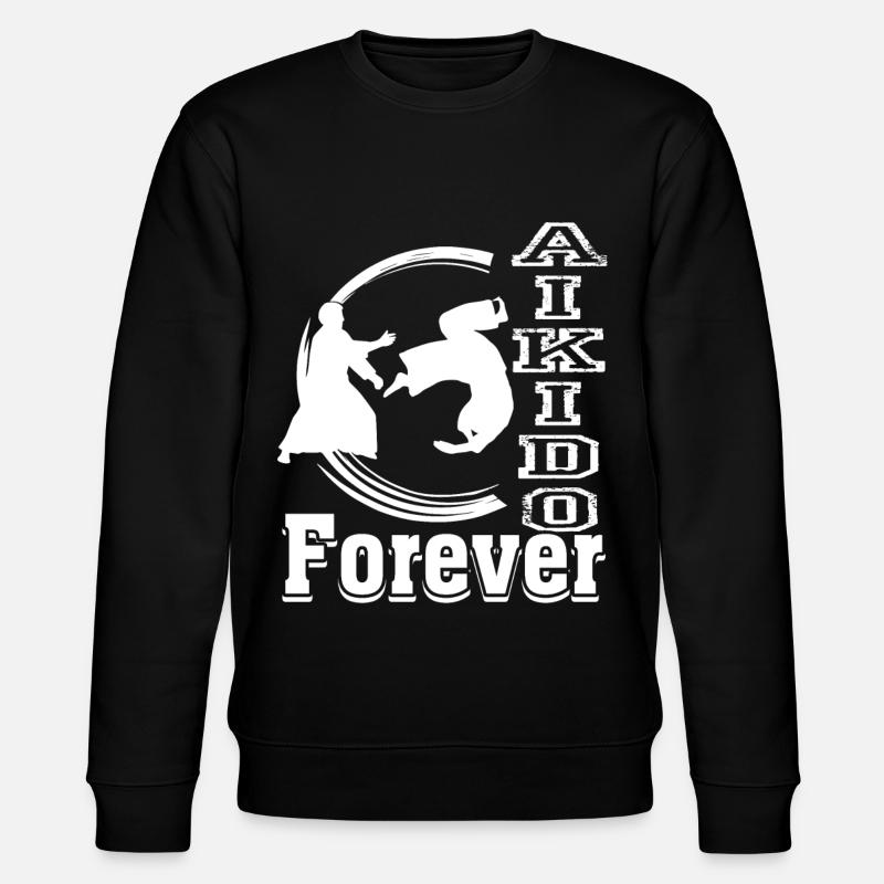Aikido Aikido Forever - Stanley/Stella CHANGER Unisex Organic Sweatshirt - black