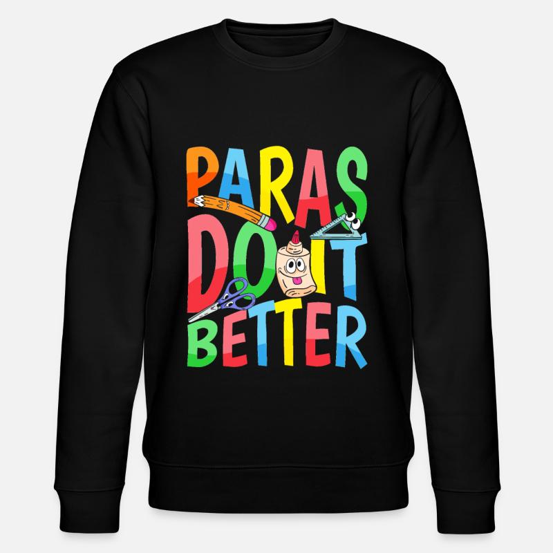 Paras Machen Es Besser - Lehrer - Stanley/Stella Unisex Bio-Sweatshirt CHANGER  - Schwarz