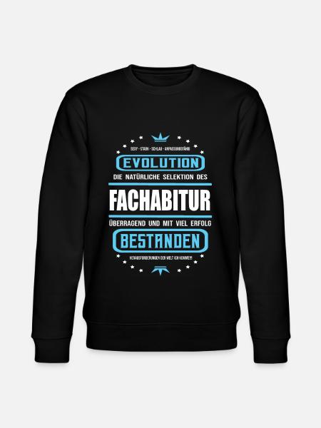 Fachabitur bestanden -Schulabschluss Design - Stanley/Stella Unisex Bio-Sweatshirt CHANGER - Schwarz