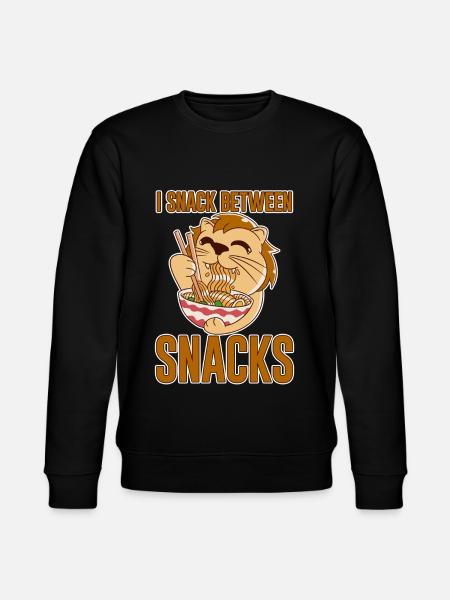 I Snack Between Snacks 4 - Stanley/Stella CHANGER Unisex Organic Sweatshirt - black