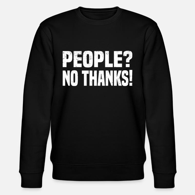 Misanthrope Antisocial Introverti - Sweat bio CHANGER Stanley/Stella Unisexe - noir