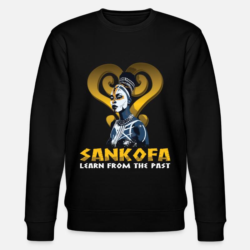 « Sankofa apprend du passé » Adinkra - Sweat bio CHANGER Stanley/Stella Unisexe - noir
