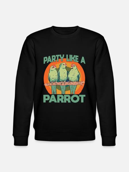 Budgie Parrot Bird Parakeet Owner - Stanley/Stella CHANGER Unisex Organic Sweatshirt - black