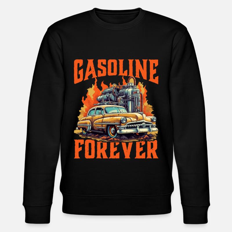 Gasoline Forever 9 - Stanley/Stella CHANGER Unisex Organic Sweatshirt - black