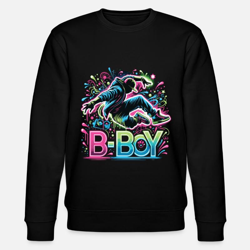 Breakdance Breakdancer Breakdance Kinder - Stanley/Stella Unisex Bio-Sweatshirt CHANGER  - Schwarz