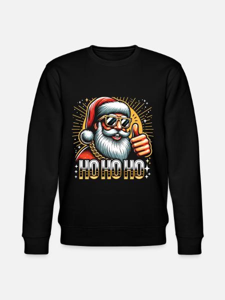 Ho Ho Ho - Stanley/Stella CHANGER Unisex Organic Sweatshirt - black