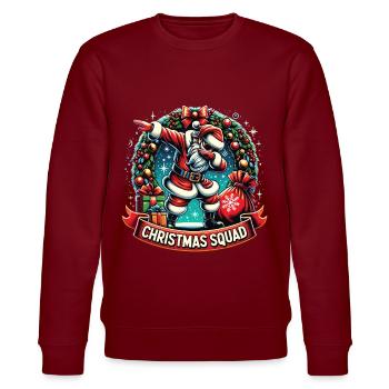 Escouade de Noël - Sweat bio CHANGER Stanley/Stella Unisexe - bordeaux - Devant - Nik (191cm) & Marisol (170cm)