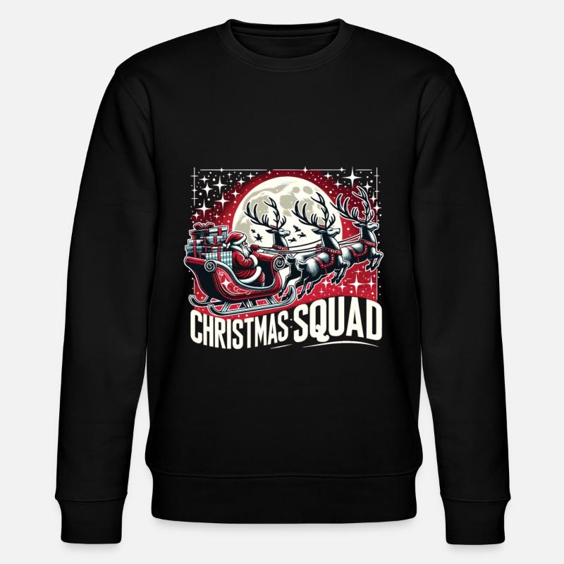 Christmas Squad - Stanley/Stella CHANGER Unisex Organic Sweatshirt - black