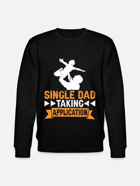 Single Dad Taking Application 7 - Stanley/Stella CHANGER Unisex Organic Sweatshirt - black