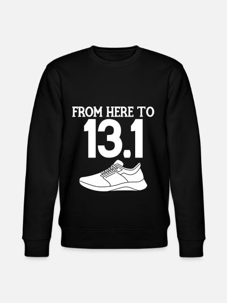 From Here To 13.1 4 - Stanley/Stella CHANGER Unisex Organic Sweatshirt - black