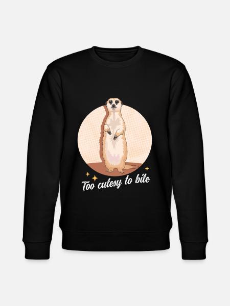 Meerkat Cool Divertente Regalo di suricato - Felpa ecologica unisex CHANGER di Stanley/Stella - nero