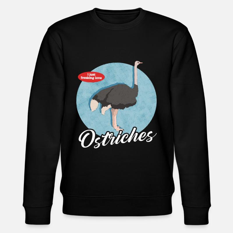 Cadeau d'amant d'autruche d'autruche - Sweat bio CHANGER Stanley/Stella Unisexe - noir