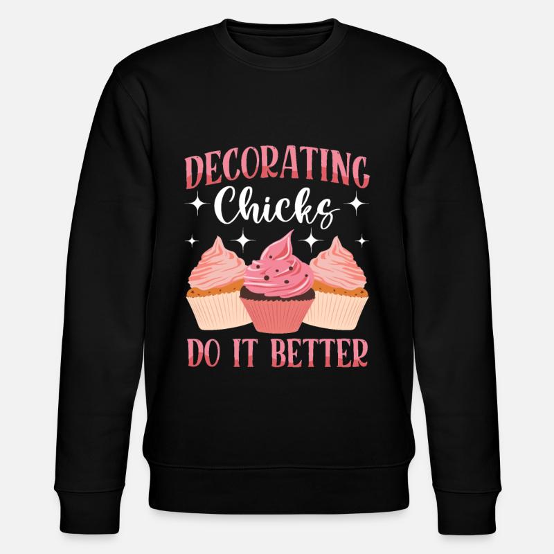 Cupcake Artist Baking - Stanley/Stella CHANGER Unisex Organic Sweatshirt - black
