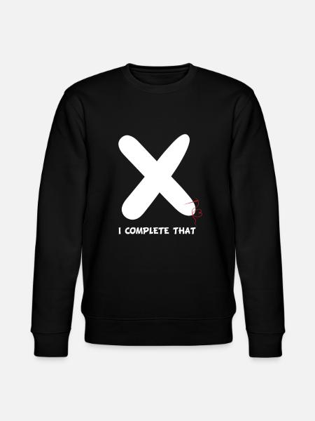 Cross-titching je complète ceci - Sweat bio CHANGER Stanley/Stella Unisexe - noir