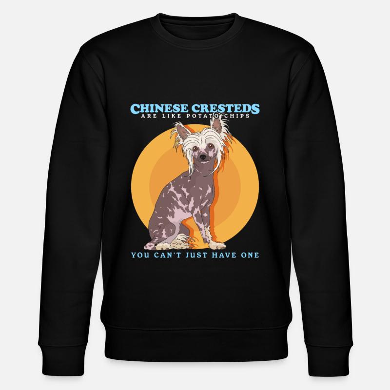 Chinese Crested Chinese Crested Gift - Stanley/Stella CHANGER Unisex Organic Sweatshirt - black